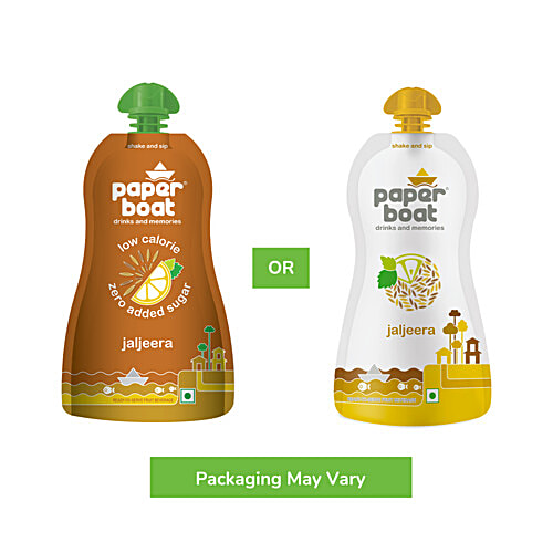 Paper Boat Jaljeera Drink, 200 ml Pouch No Added Preservatives, No Added Colours