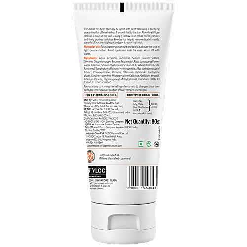 Buy Vlcc Face Scrub Rose 80 Gm Online At Best Price bigbasket