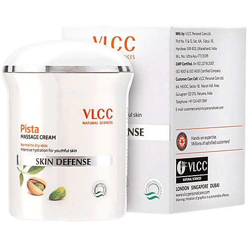 Buy Vlcc Massage Cream Pista 50 Gm Jar Online at the Best Price of Rs