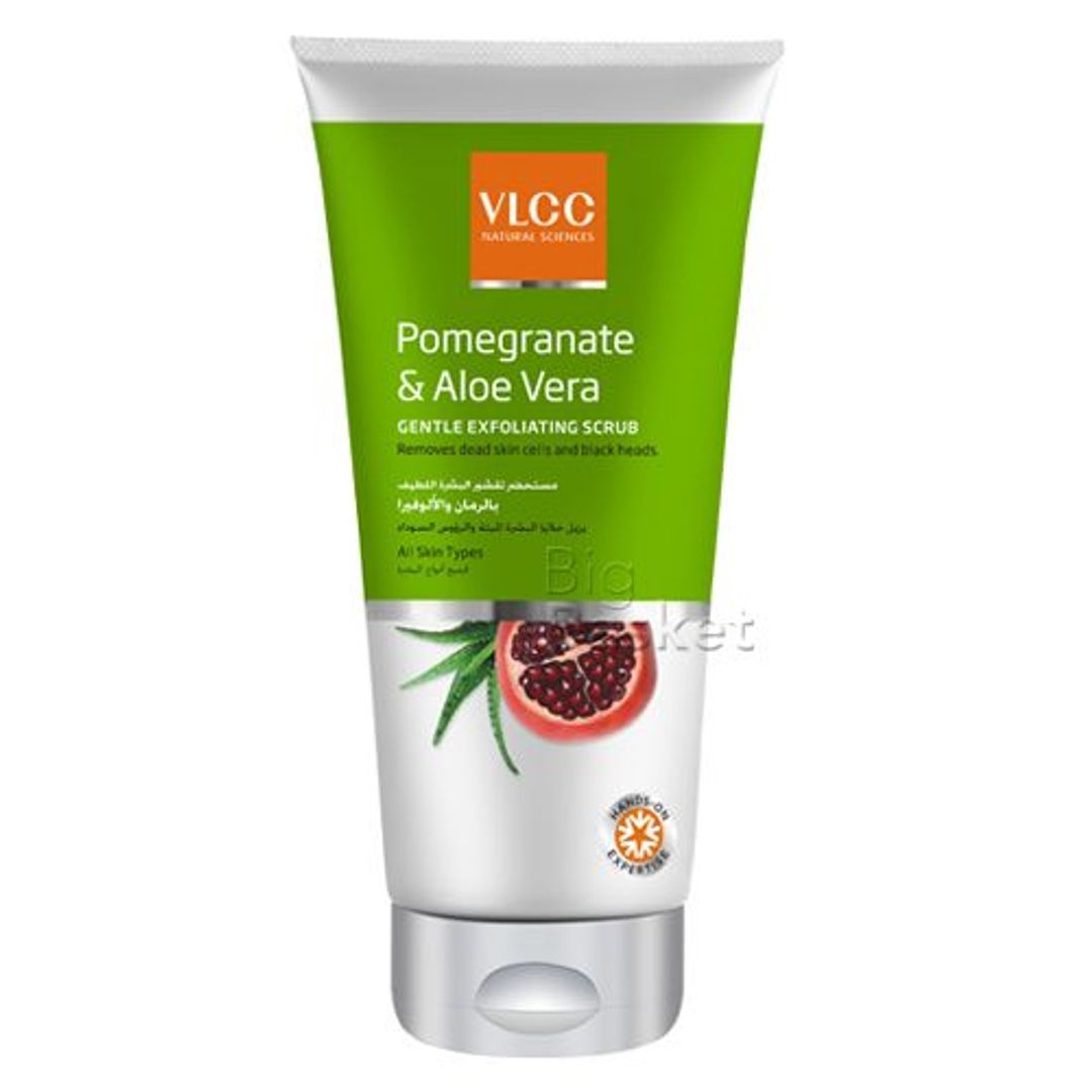 VLCC Gentle Exfoliating Scrub - Pomegranate & Aloe Vera, 150 ml 
