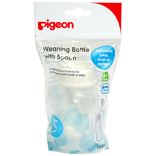 Buy Pigeon Baby Weaning Bottle With Spoon, 6+ months Online at Best