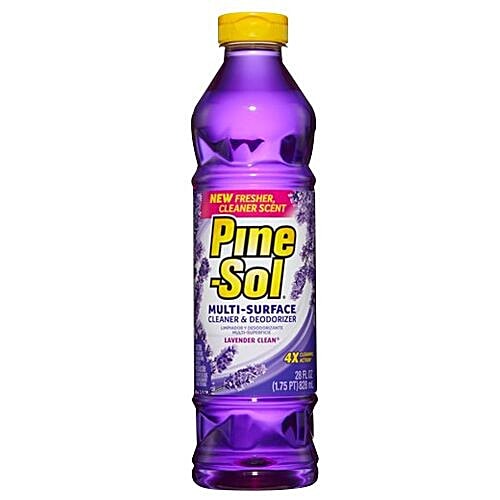 Pine Sol Multi-Surface Cleaner and Deodorizer - Lavender Clean, 827 ml  4X Cleaning Action