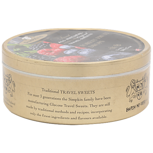 Simpkins  Travel Sweets - Forest Fruit, 200 g Tin 