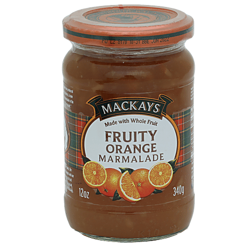 Mackays Marmalade - Fruity Orange, 340 g Bottle with Whole Fruit, No Total Fat