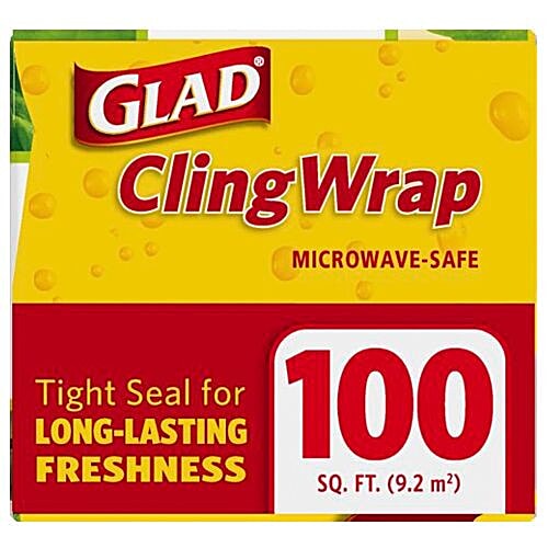 Glad ClingWrap, 100 sq ft  BPA-Free & Microwave-Safe