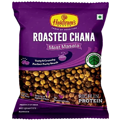 Haldiram's Roasted Chana, 42 g Pouch Zero cholesterol