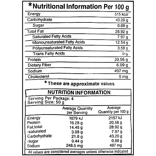 Haldiram's Chana Nuts, 200 g Pouch Zero cholesterol