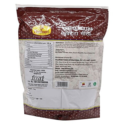 Haldirams  Namkeen - Khatta Meetha, 1 kg Pouch 