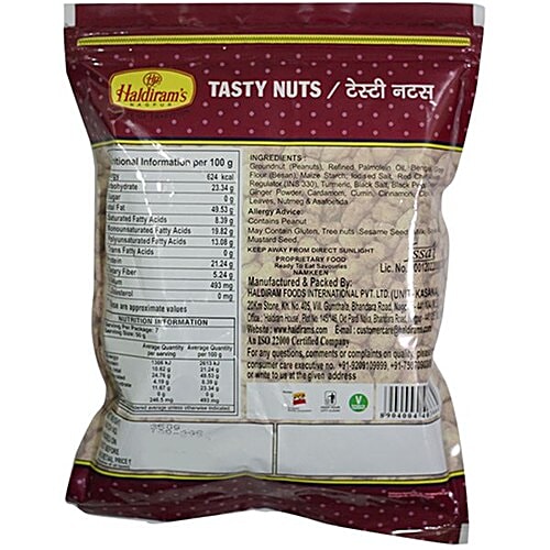 Haldirams  Namkeen - Tasty Nuts, 350 g Pouch 