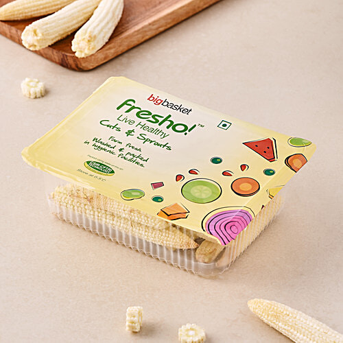 fresho! Baby Corn - Peeled, 1 kg  