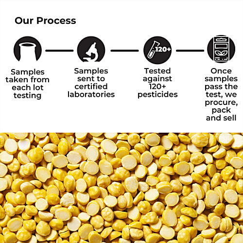 Safe Harvest Chana Dal/Kadale Bele, 500 g Pouch Pesticide Free