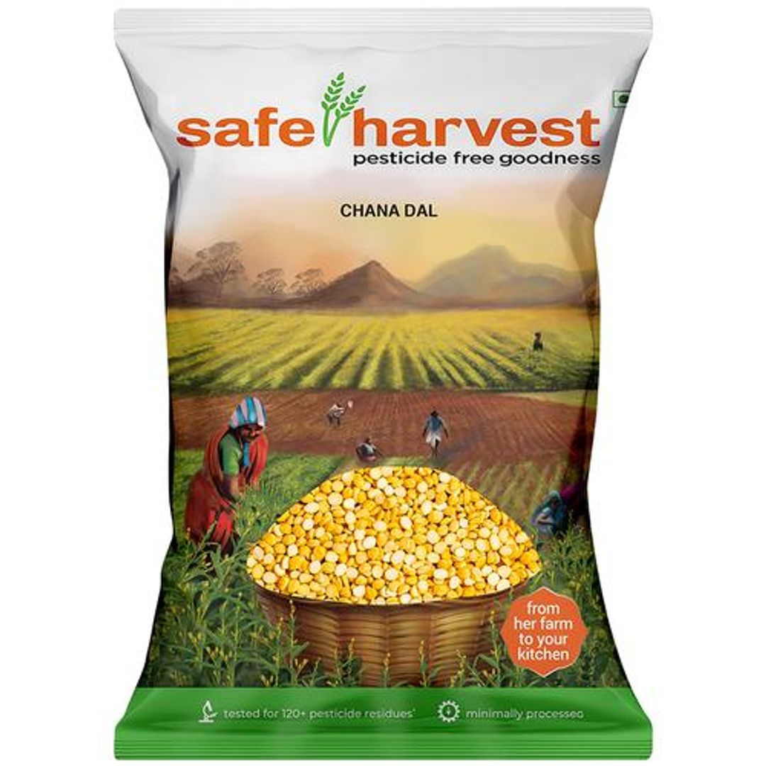 Safe Harvest Chana Dal/Kadale Bele, 500 g Pouch