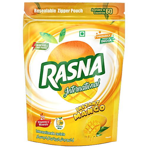 Buy Rasna Fruit Juice Fruit Plus Mango 500 Gm Pouch Online at the Best