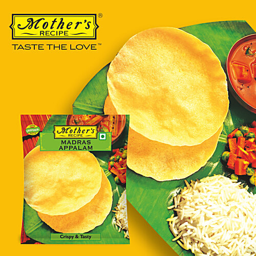 Mother's Recipe Madras Appalam, 100 g Pouch Fresh & Crispy