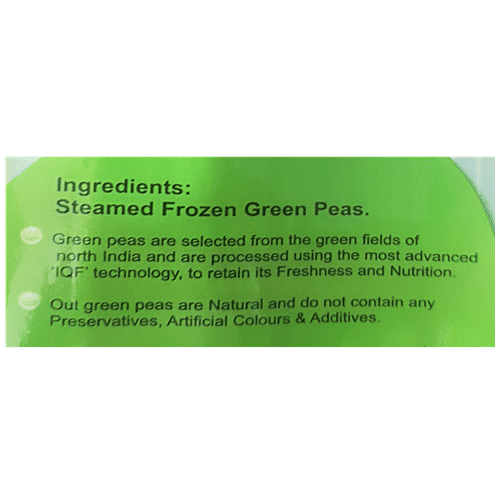 Frozen Kings Green Peas Frozen, 200 g Pouch Do Not Contain Any Preservatives, Artificial Colours