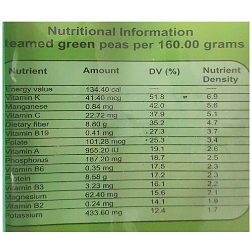 Frozen Kings Green Peas Frozen, 200 g Pouch Do Not Contain Any Preservatives, Artificial Colours