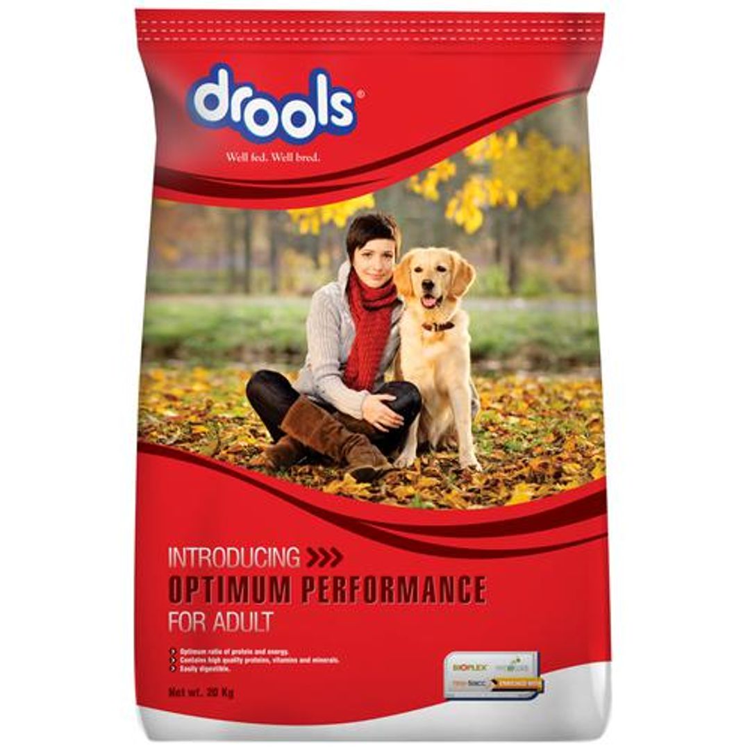 Drools Optimum Performance Adult Dog Dry Food, 20 kg 