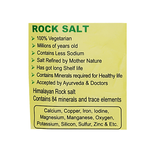 Arogya Dhan Rock Salt/Uppu, 1 kg Pouch 