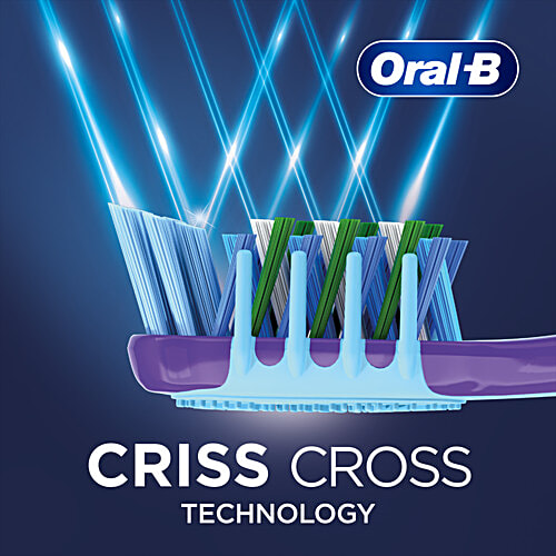Oral-B Criss Cross Gum Care Toothbrush - With Extra-Long Power Tip Bristles, Soft, 2 pcs (Buy 2 Get 2 Free) Extra-Long Power Tip Bristles