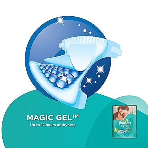 Pampers  Baby Dry Large - 18 Diapers, 18 pcs  