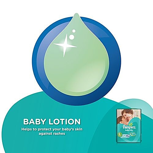 Pampers  Baby Dry Large - 18 Diapers, 18 pcs  