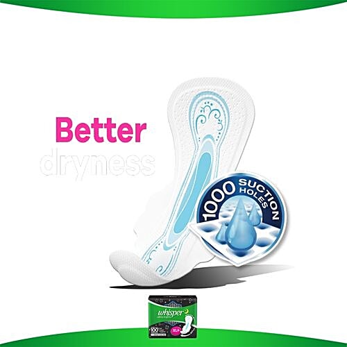 Whisper  Sanitary Pads - Ultra Nights XL+ Wings, 30 Pads  