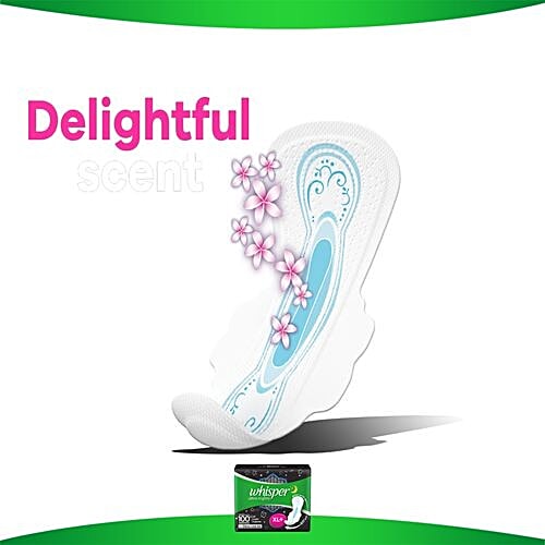 Whisper  Sanitary Pads - Ultra Nights XL+ Wings, 30 Pads  