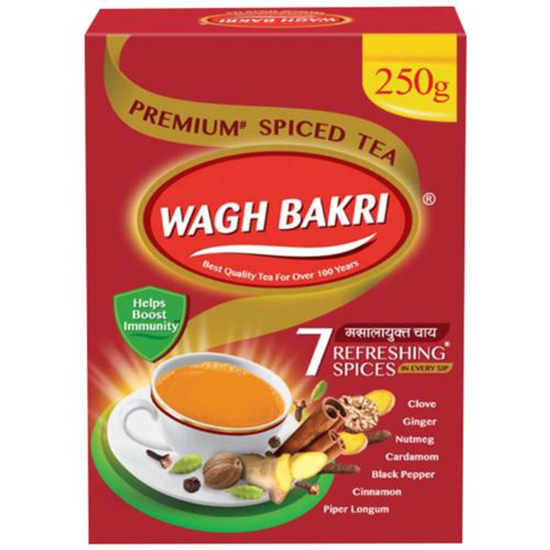 Wagh Bakri Spiced Tea - Blend Of 7 Refreshing Spices, 250 g 