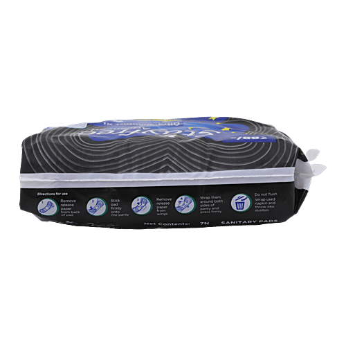 STAYFREE Sanitary Pads - Advanced All Nights Soft Ultra-Thin XXL, with Wings, 7 pcs  Odour Control