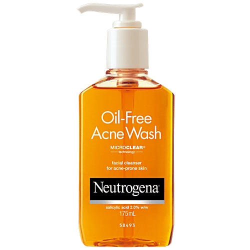 Neutrogena Oil Free Acne Wash Facial Cleanser, 175 ml  