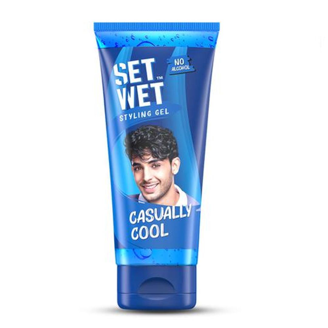 Set Wet Styling Hair Gel for Men - Casually Cool, 50 ml Tube