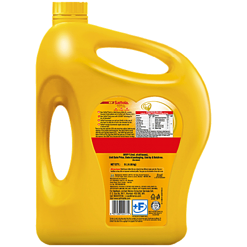 Saffola Total Edible Oil - Heart Pro, Power Of 6, 4.55 kg Jar