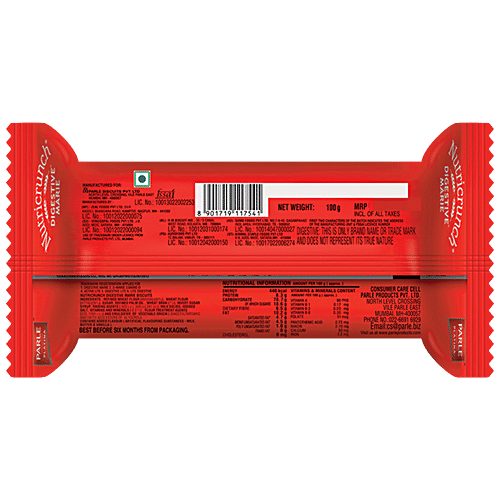 Parle Platina Nutricrunch Digestive Marie Biscuit - Rich In Fibre, Iron & Vitamins, Crispy, 100 g  Rich in Antioxidants