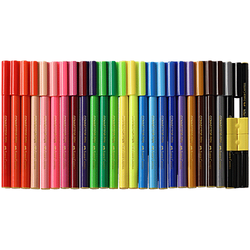 Faber castell Connector Pens, 1 pc Pack of 25 Bright & Smooth
Colour & Build