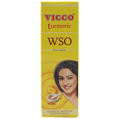Vicco  Turmeric WSO Skin Cream Ayurvedic Medicine, 15 g Tube 