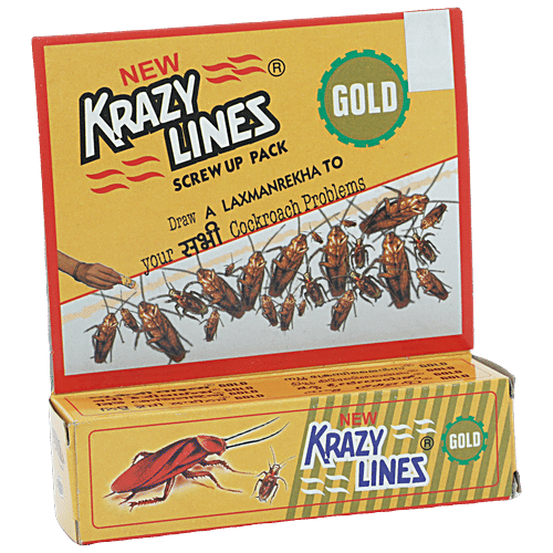 Buy Krazy Lines Chalk Gold For Cockroaches 1 Pc Carton Online At Best