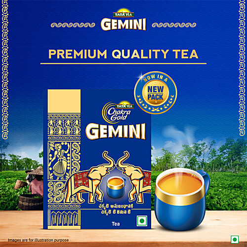 Tata Tea Chakra Gold Gemini Strong Assam Black Tea, 250 g Strong Assam Tea, Rich Aroma