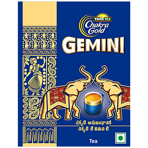 Tata Tea Chakra Gold Gemini Strong Assam Black Tea, 250 g Strong Assam Tea, Rich Aroma