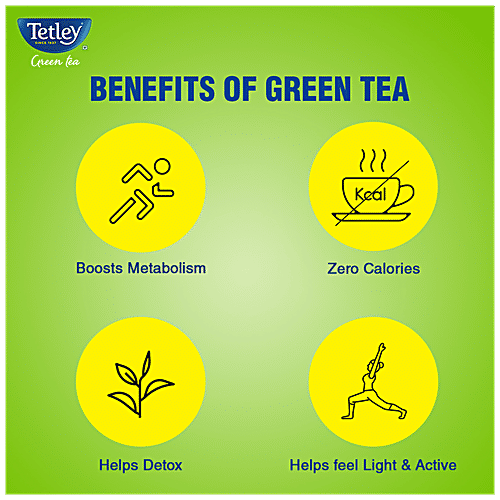 Tetley Green Tea Immune With Added Vitamin C, Lemon & Honey, 150 g (100 Bags x 1.5 g each) 
