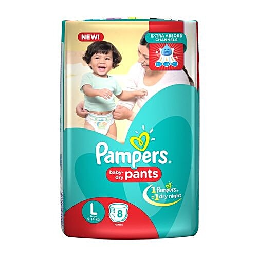 pampers pants large 8