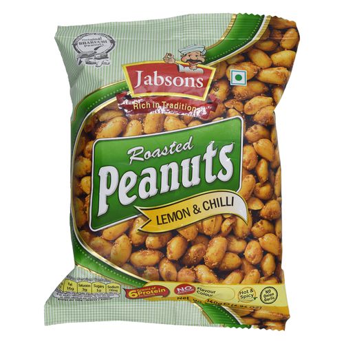 Jabsons Roasted Peanuts - Lemon & Chilli, 140 g  