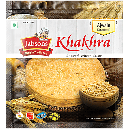 JABSONS Khakhra - Ajwain, 180 g  