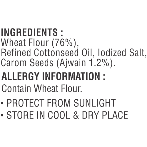 JABSONS Khakhra - Ajwain, 180 g  