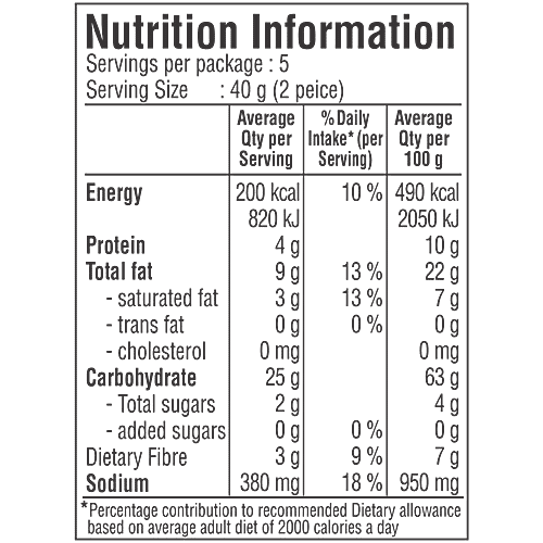 JABSONS Khakhra - Ajwain, 180 g  
