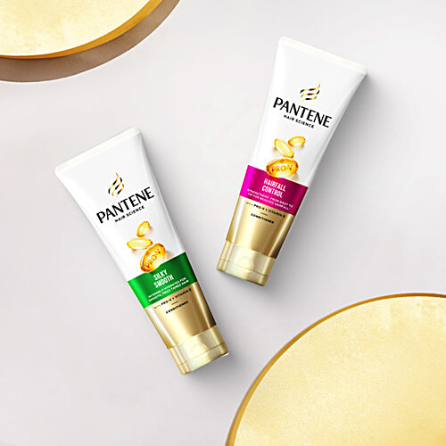 Pantene Pro-V Advanced Hairfall Solution Conditioner - Silky Smooth Care, Strengthens Roots, 180 ml Bottle