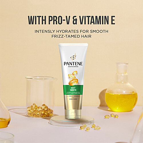 Pantene Pro-V Advanced Hairfall Solution Conditioner - Silky Smooth Care, Strengthens Roots, 180 ml Bottle