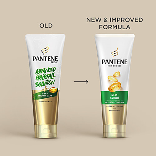 Pantene Pro-V Advanced Hairfall Solution Conditioner - Silky Smooth Care, Strengthens Roots, 180 ml Bottle