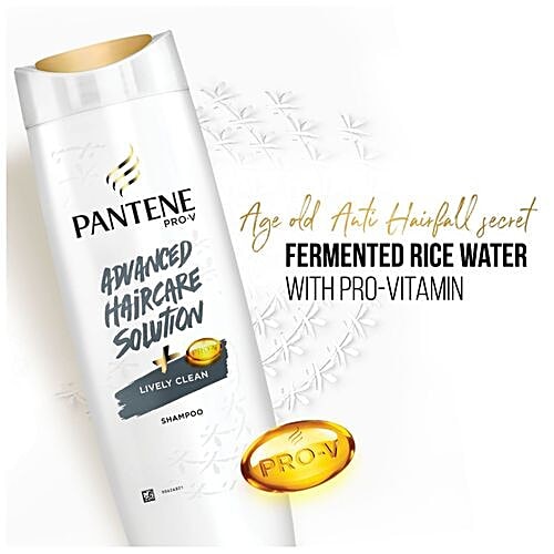 Pantene Advanced Hair Care Solution Shampoo - Lively Clean, 400 ml Bottle 
