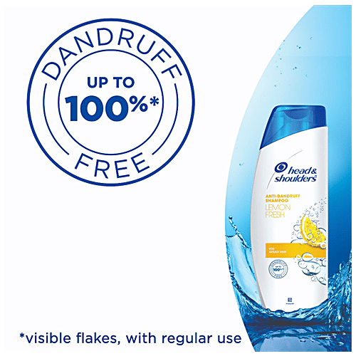 Head & Shoulders Lemon Fresh Anti-Dandruff Shampoo, 180 ml Bottle 