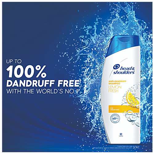Head & Shoulders Lemon Fresh Anti-Dandruff Shampoo, 180 ml Bottle 